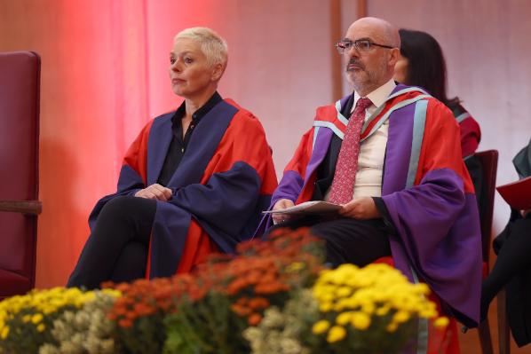 Professor Margaret Topping, Pro-Vice-Chancellor (Global Engagement) and Professor Daniel Muijs, Head of School of Social Sciences, Education and Social Work